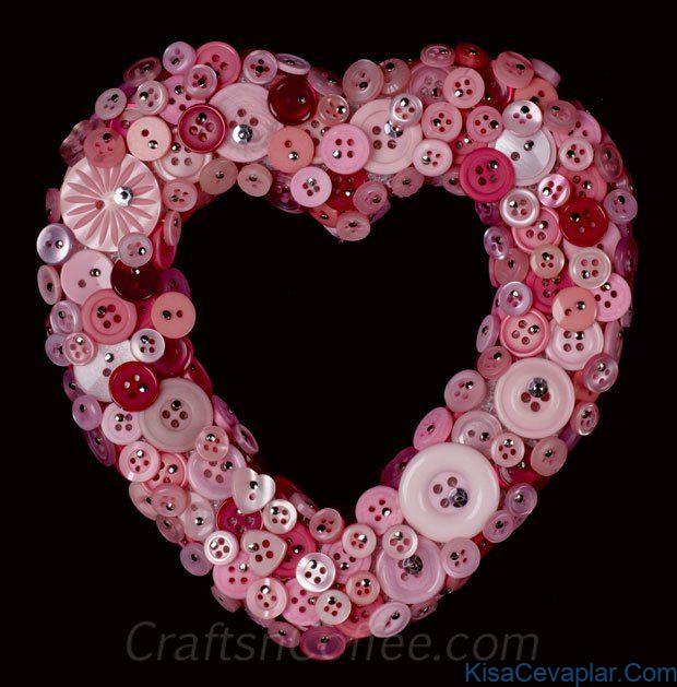 Button Heart Wreath
