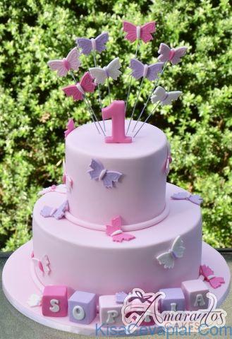 Two Tier Butterfly Cake - Amarantos Birthday Cakes Melbourne